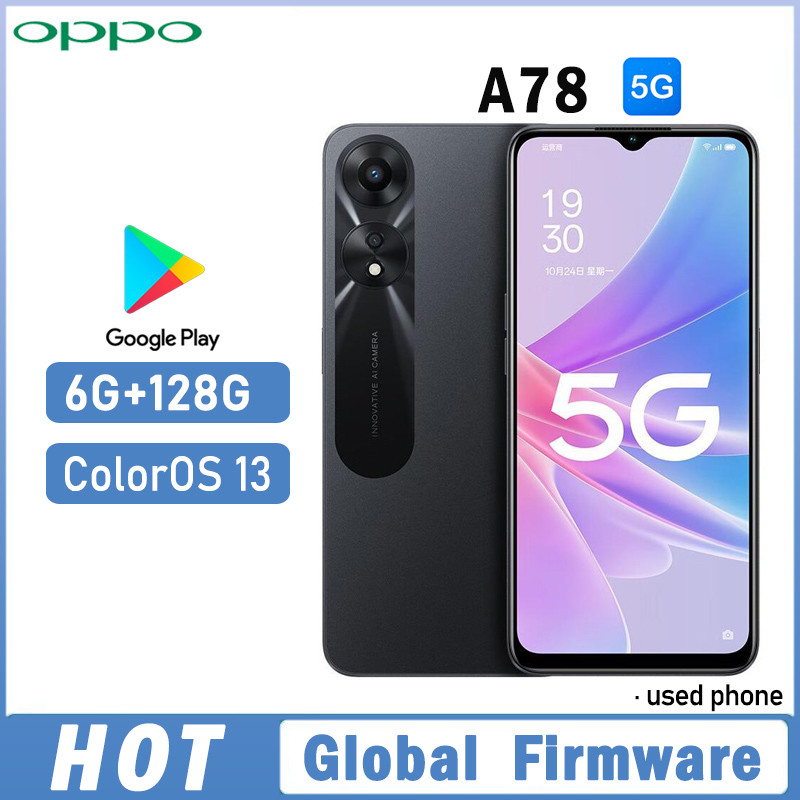 OPPO A78 5G SmartPhone Global firmware MTK mensity 700 ColorOS 13 RAM 6GB ROM 128GB 6.56" camera 50M