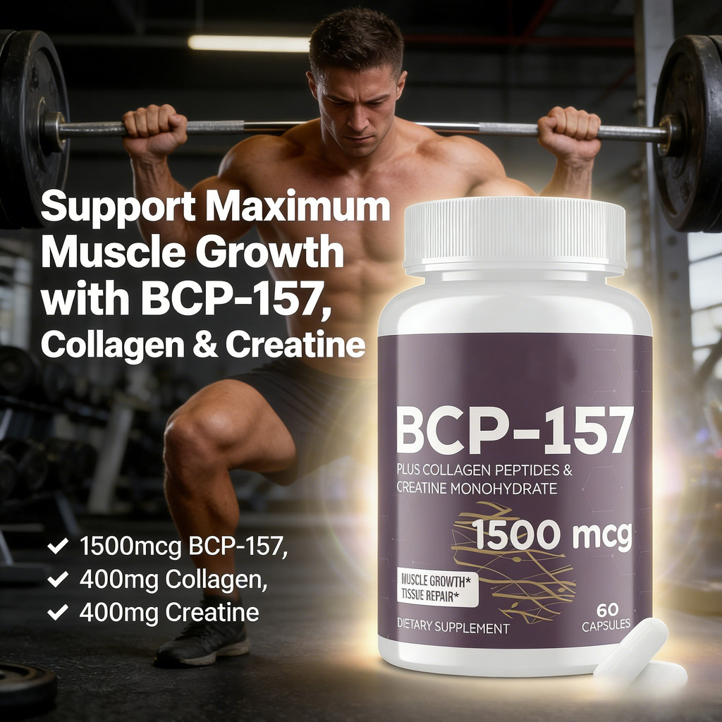 BPC-157 + Collagen & Keratin - Pemulihan Otot & Sendi Cepat, Kulit Glowing CO875