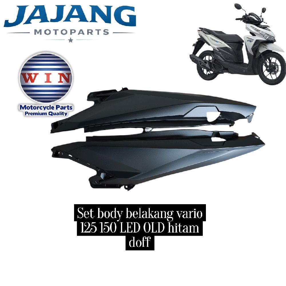 win set body belakang vario 125 150 LED OLD hitam doff original win