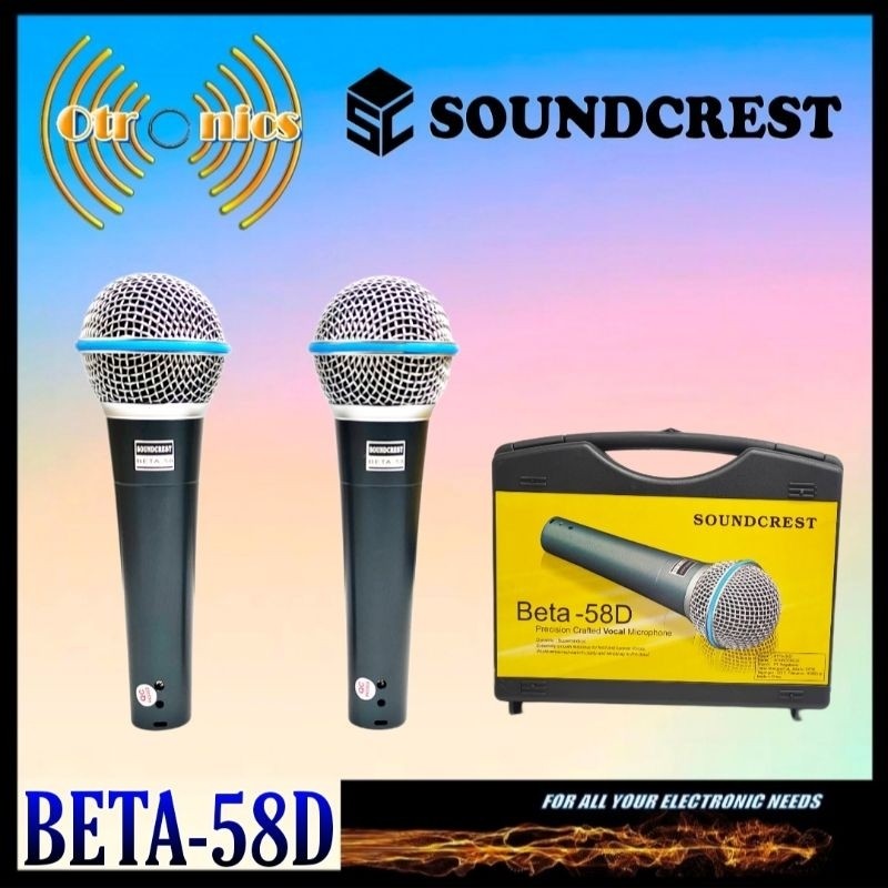MICROPHONE KABEL / MIC KABEL SOUNDCREST BETA-58D+S (2 MIC)KOPER ORIGINAL