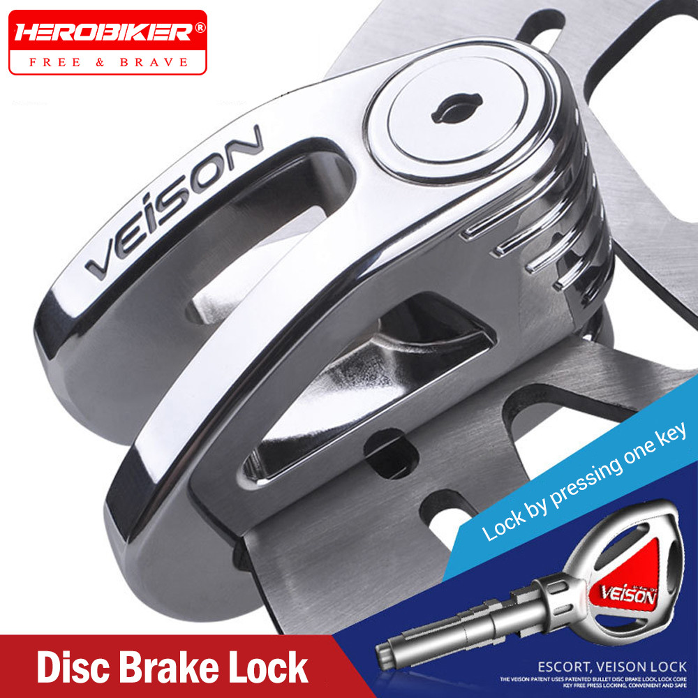 Kunci Motor VEISON, Perlindungan Anti Maling, Kunci Rem Motor, Kunci Disk Keamanan, Kunci Motor Anti