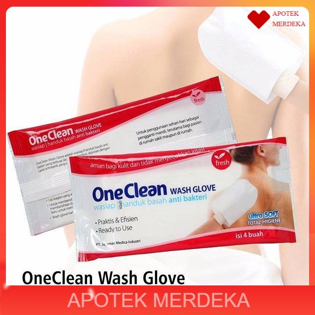 One Clean Wash Glove - Waslap - Handuk Basah Anti Bakteri | One Clean Wash Glove Washlap Waslap Hand
