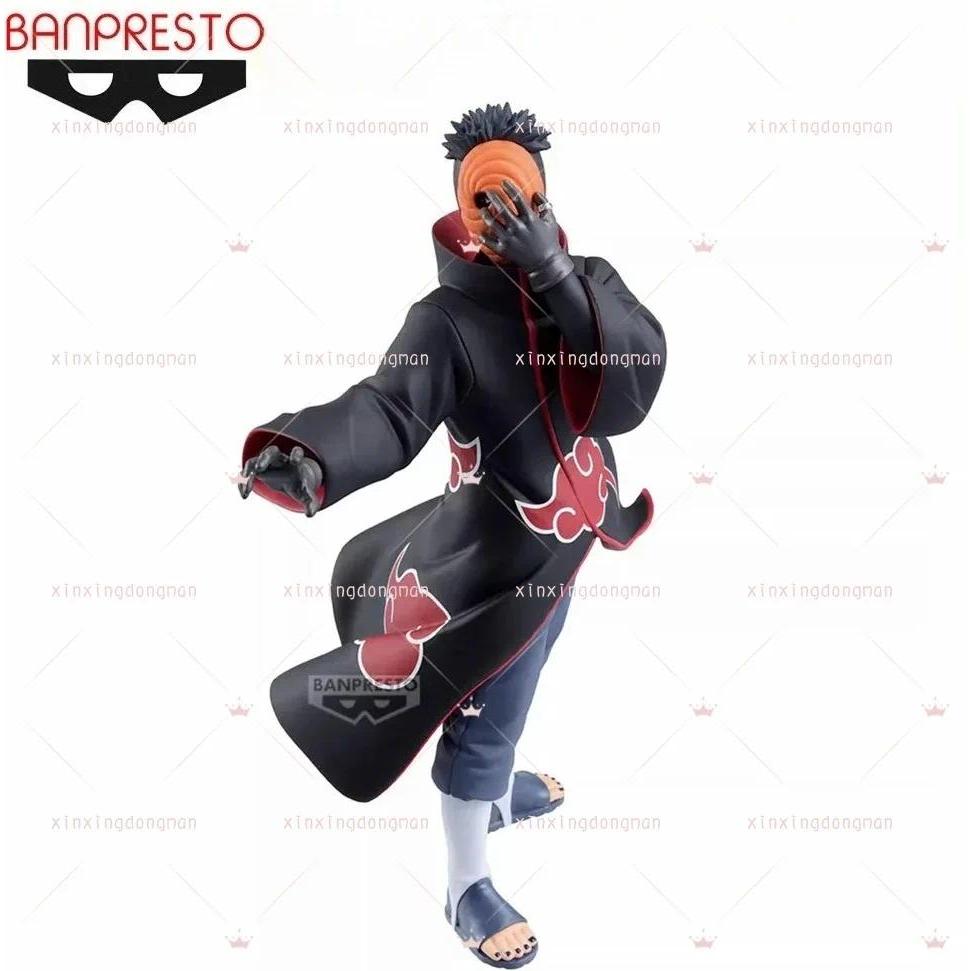 Bandai Original Anime Figure Naruto VIBRATION STARS Uchiha Madara Tobi Action Figurine Shippuden Col