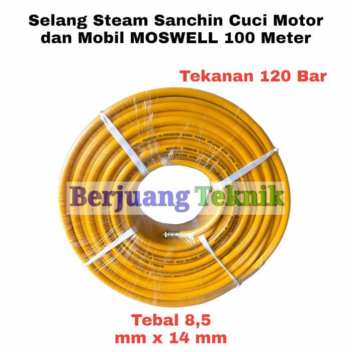 Selang Sprayer Steam Sanchin Cuci Motor dan Mobil 100 meter