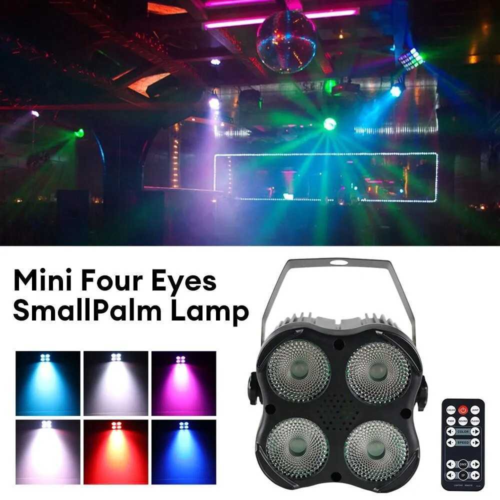 Lampu Sorot Panggung LED RGBW 4in1 Lampu Par LED Stage Light DMX512 Voice Control Remote Sorot Dekor