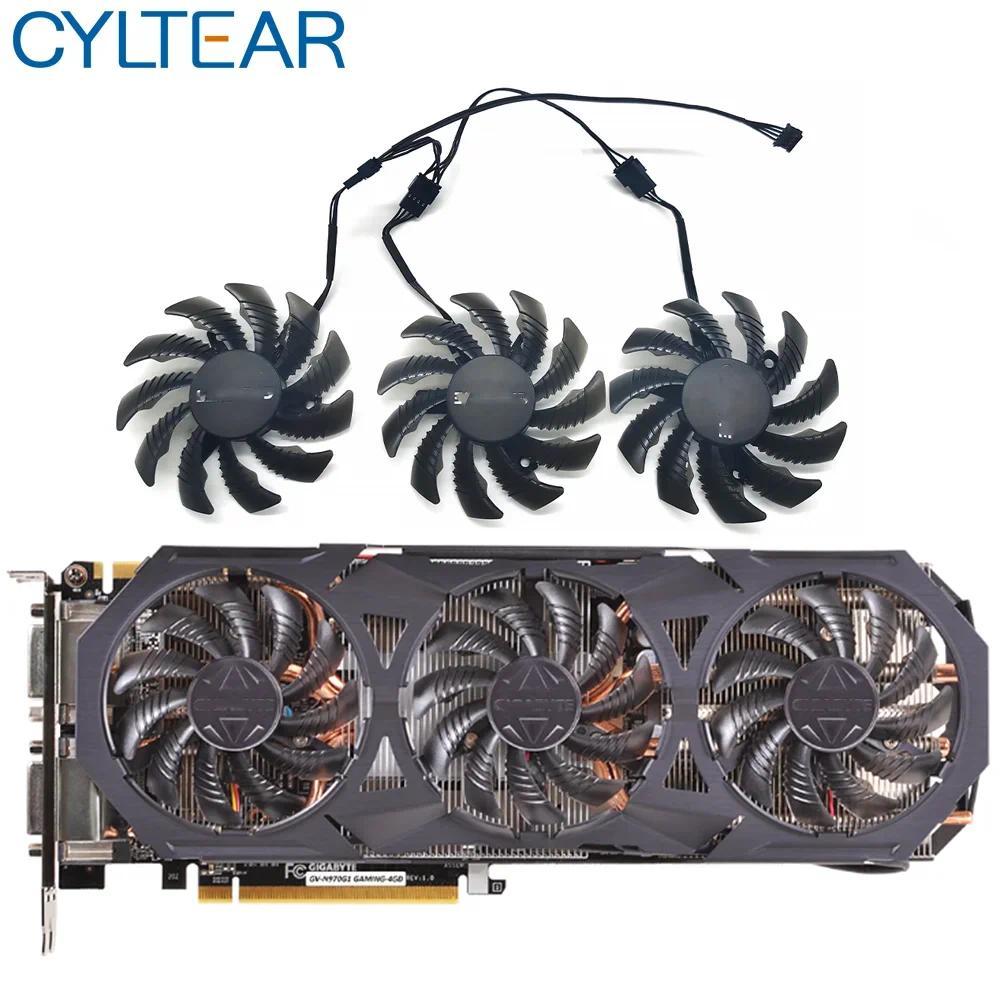 75MM PLD08010S12HH T128010SU For Gigabyte GTX960 GTX970 GTX980 GTX 980TI 760 670 580 R9 290X Graphic