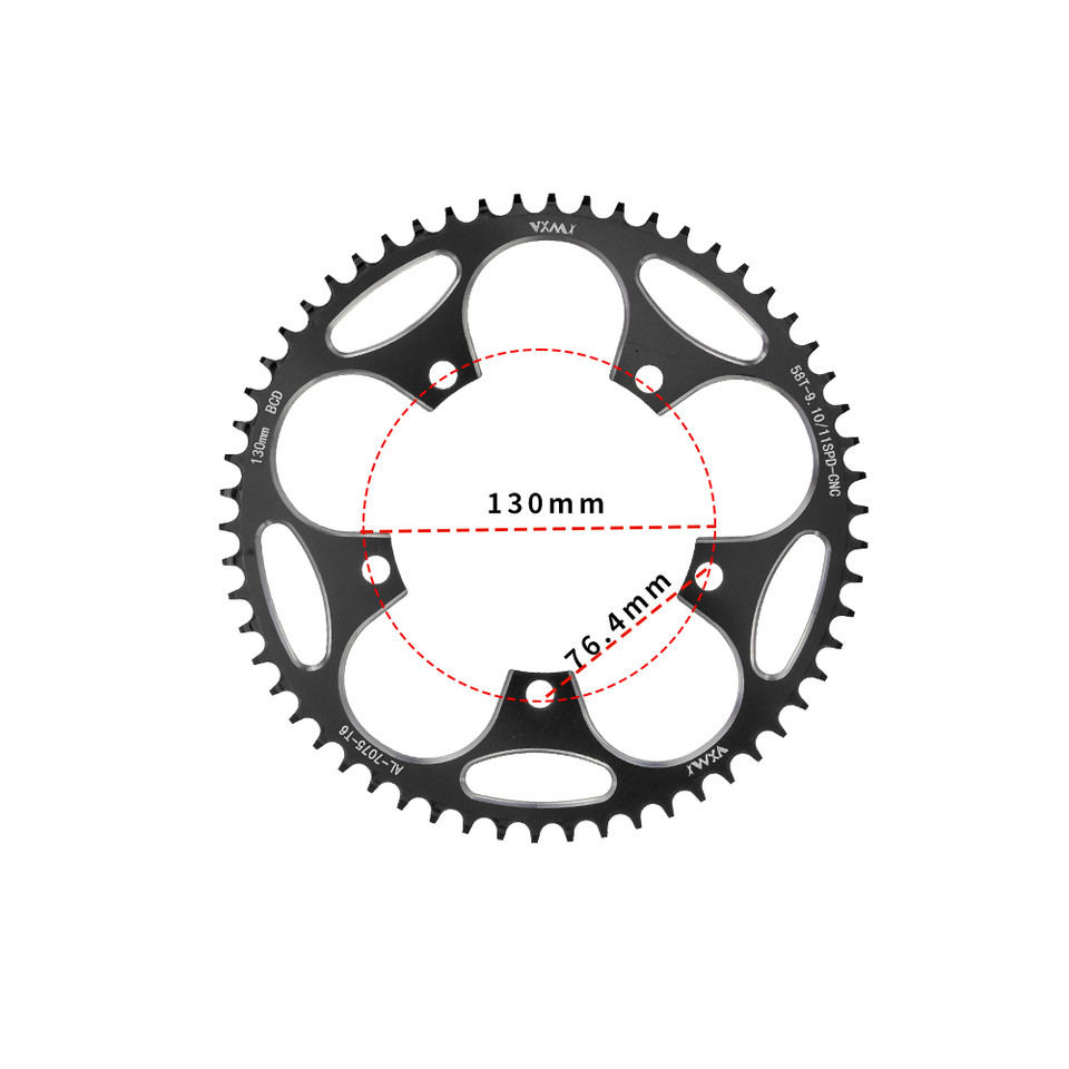 Road Bicycle Narrow Wide Sprocket 130BCD Round 38T 40T 42T 44T 46T 48T 50T 52T 54 56T 58T 60  for Sh