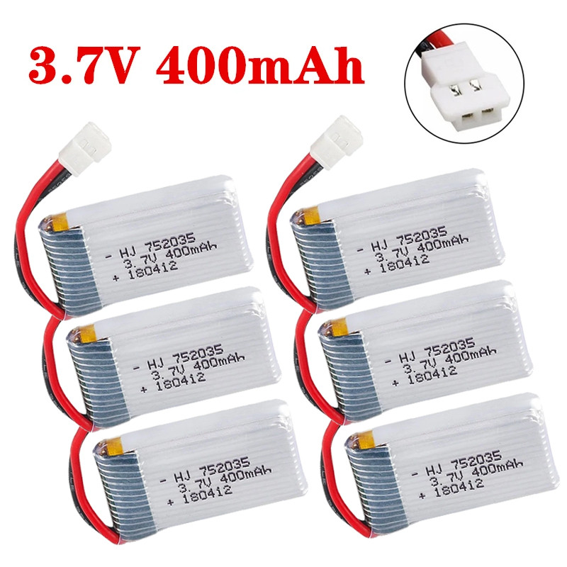 3.7V 400mAh 30C Lipo Battery For X4 H107 H31 KY101 E33C E33 U816A V252 H6C RC Quadcopter Drone Spare