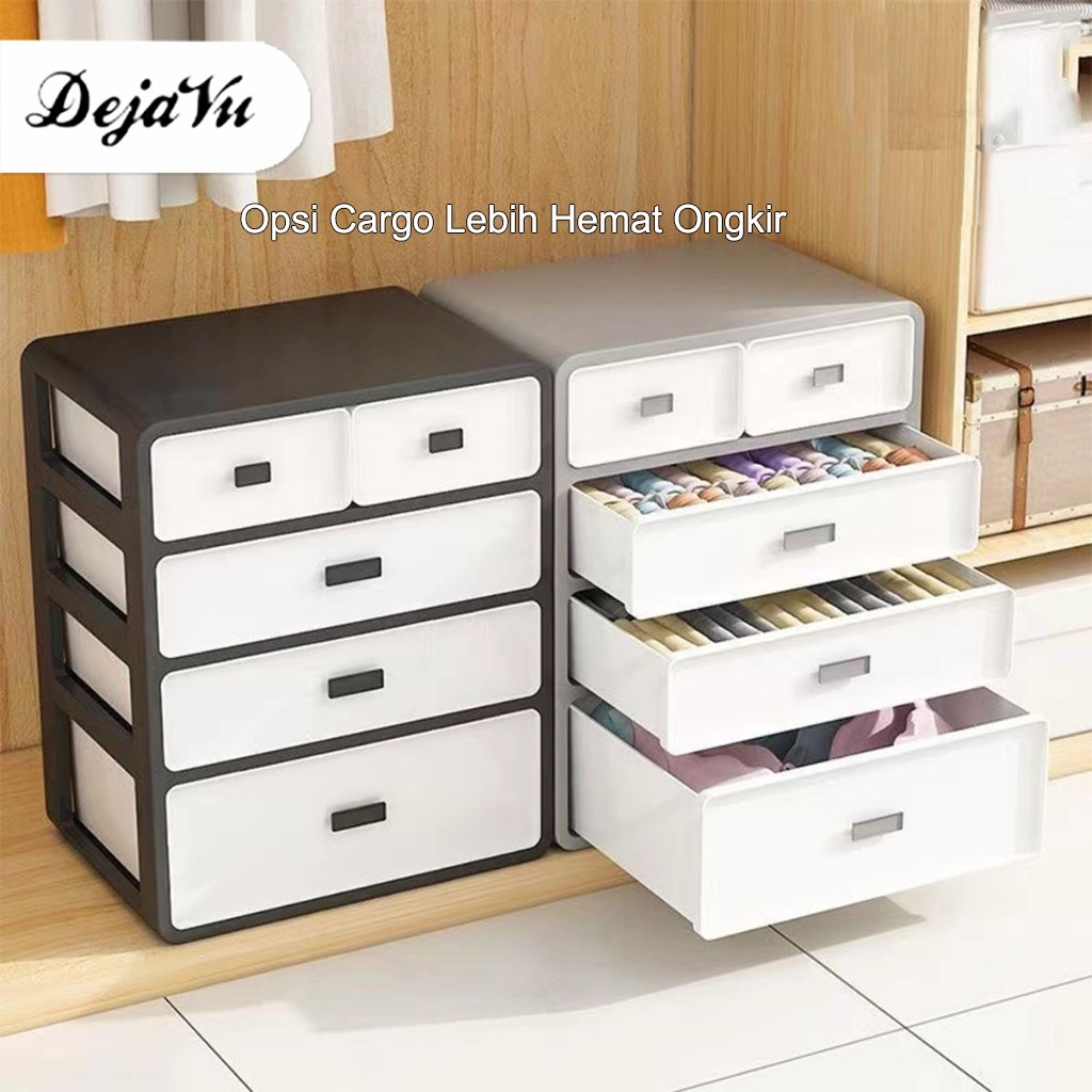 RDO - Serbaguna Pakaian Dalam Kaos Kaki Storage Box Laci Susun Storage Cabinet Plastik
