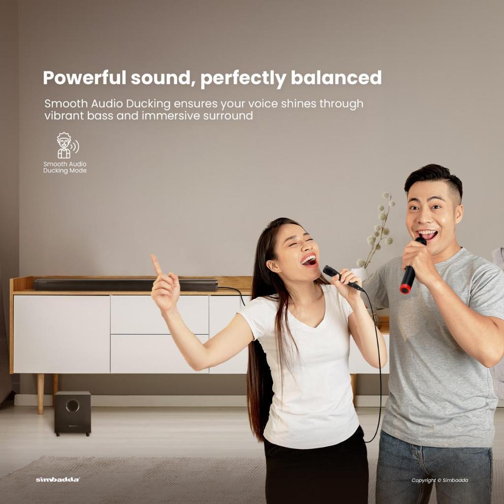 Simbadda CST 903N+ Therion Bass Speaker Bluetooth Soundbar Karaoke TV