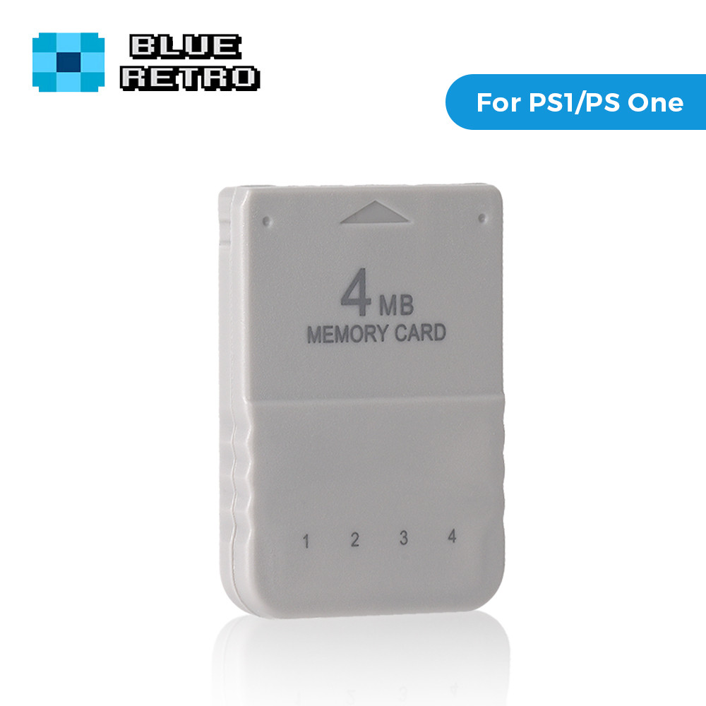 BlueRetro 1PC/2PC 4M Memory Card For PS1 Save Game Card  For PlayStation1 PS One Game Consoles Data 