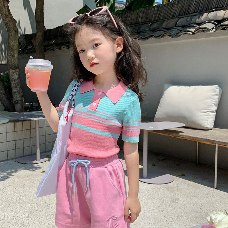 [Hutan Dongeng] Baju anak kecil dan gadis bergaun pendek dengan baju rajutan anak-anak dengan kaus