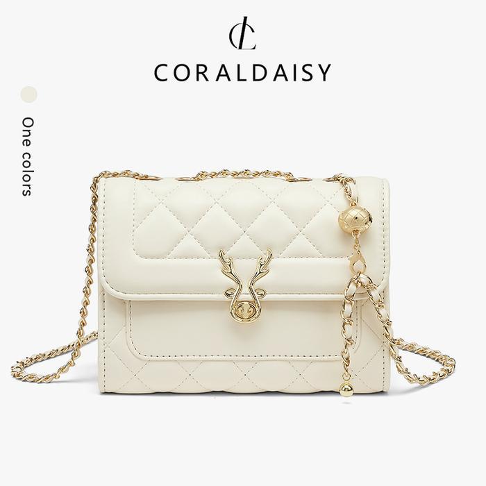 PROMO  CORALDAISY Tas Wanita 2026 Tas Selempang Wanita Shoulder Bag Fashion sling bag elegan Rantai 