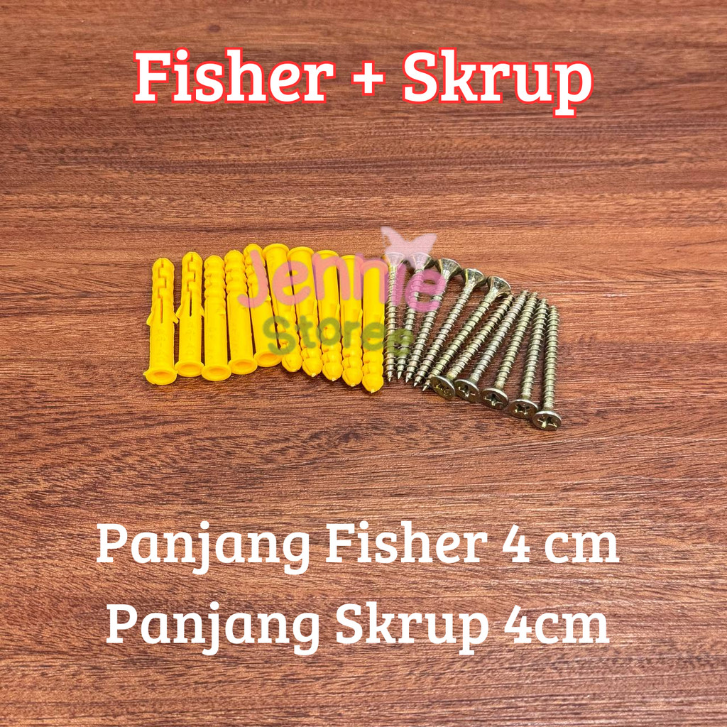 Skrup Baut + Fisher Panjang 4cm