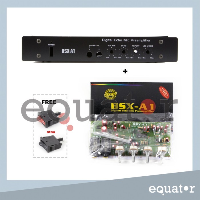 Box / Casing BSX A1 Digital Echo Mic PreAmplifier + KIT BSX A1 BGR BELL