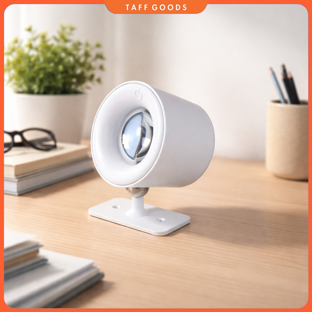 MESGET Lampu Baca Magnetik Wireless Led Spotlight Rechargeable 1800mAh - JG001