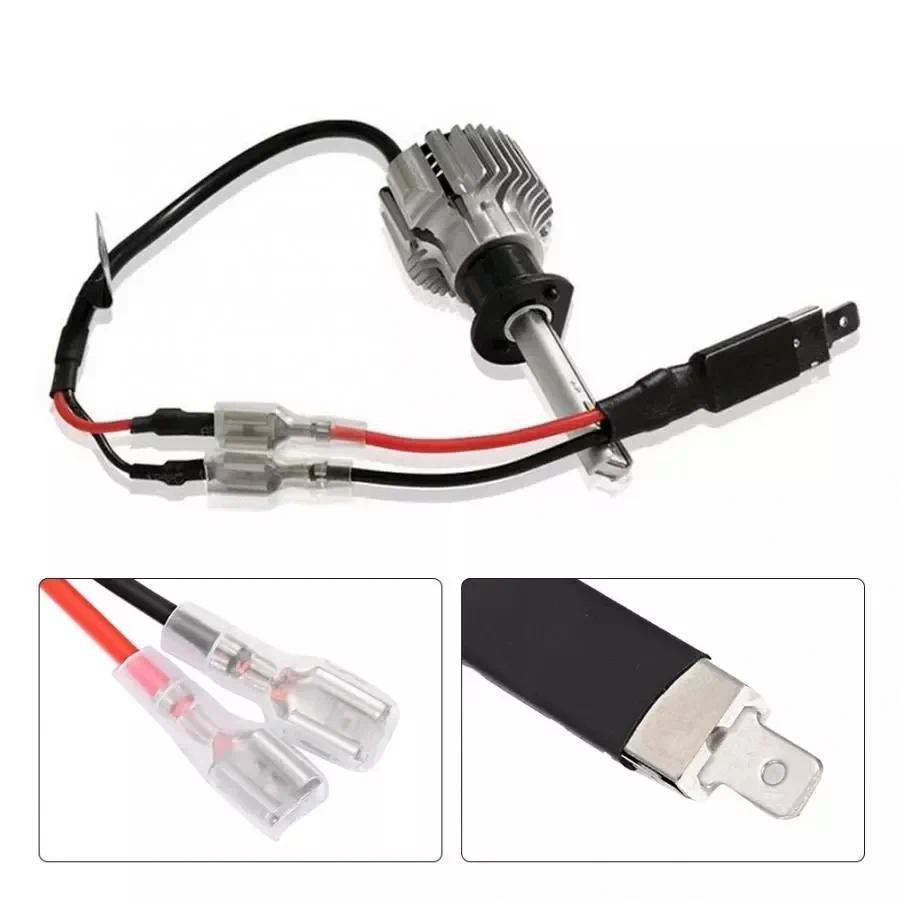 10X LED H1 Replacement Single Converter Wiring Connector Cable Conversion Lines Adapter Holder HID H