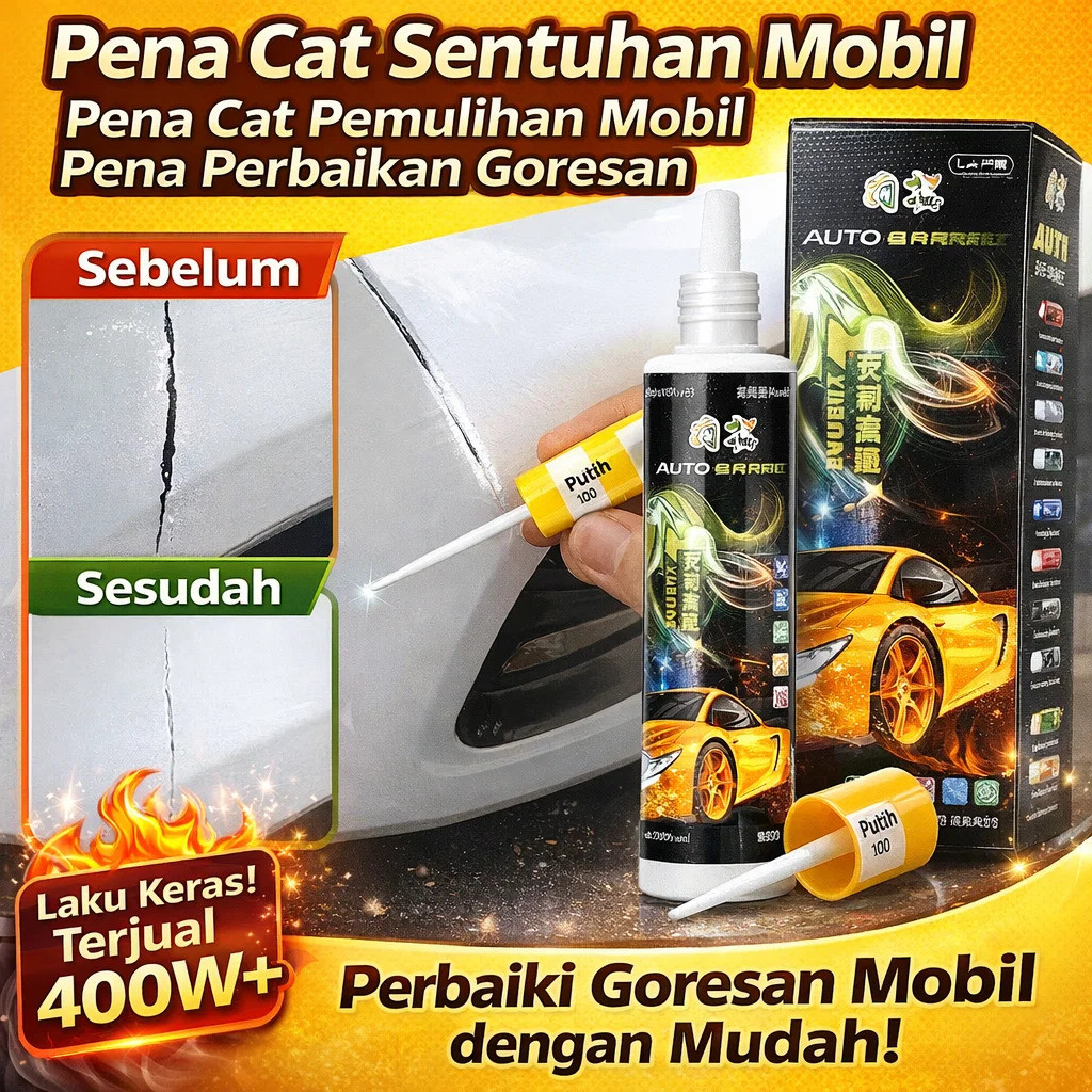 Praktis Dan Cepat  HFH Pulpen Pemulihan Goresan Cat Mobil Pulpen Perbaikan Goresan/Cat Mobil/Pemulih