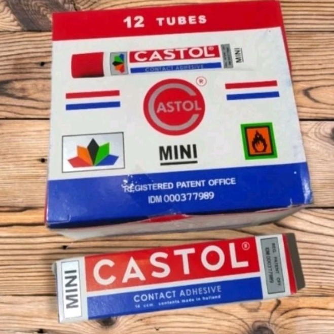 (1pcs)Lem Castol Mini Sedang/Lem Castol Sepatu
