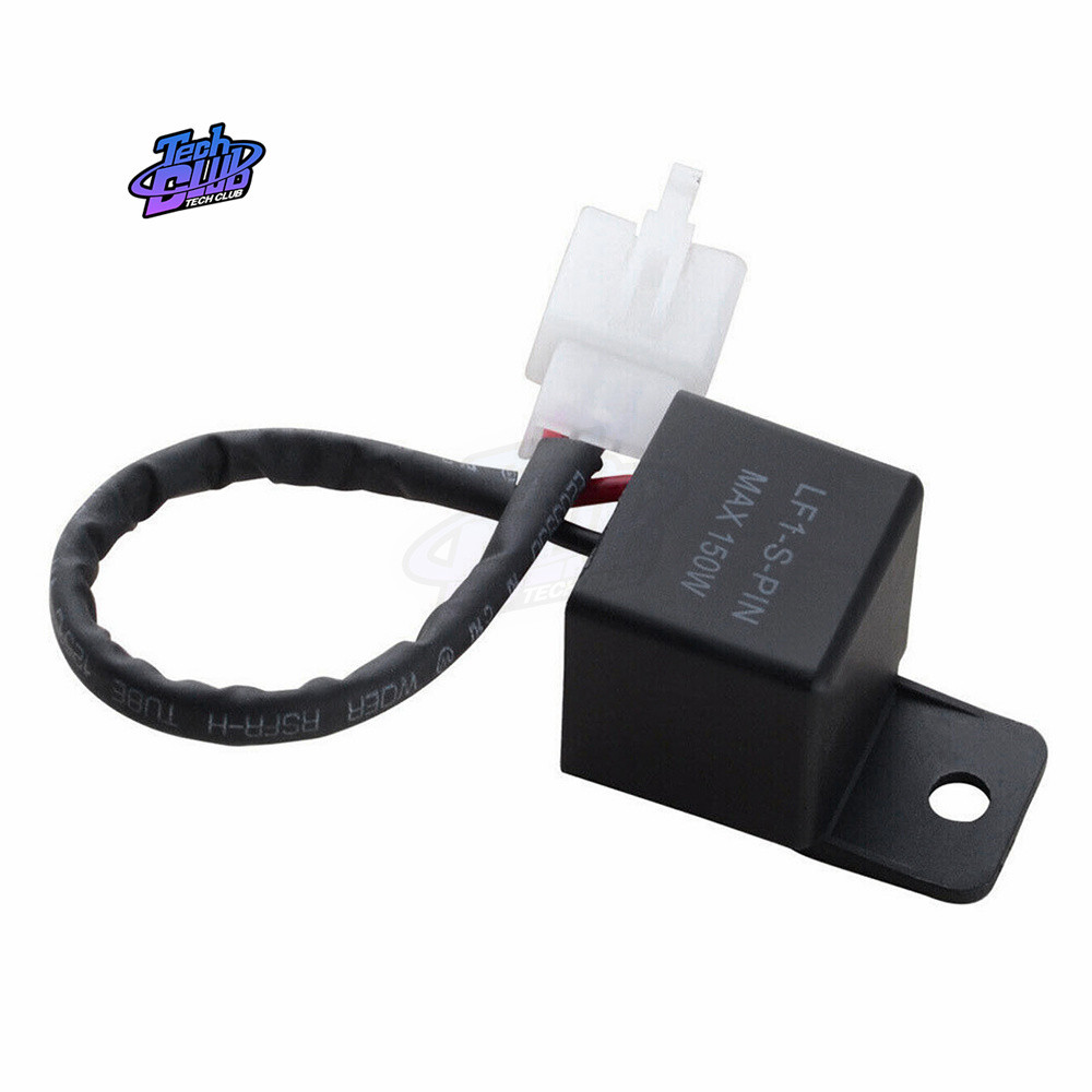 Relay Flasher LED Elektronik 12A 2Pin Untuk Lampu Sein Motor Honda Kawasaki Suzuki Yamaha Hyper Flas