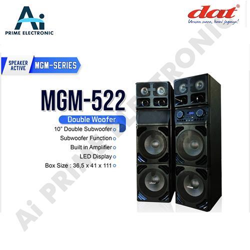 DAT MGM 522 Speaker Aktif Pasif 10 Inch Double Subwoofer Speker Karaoke