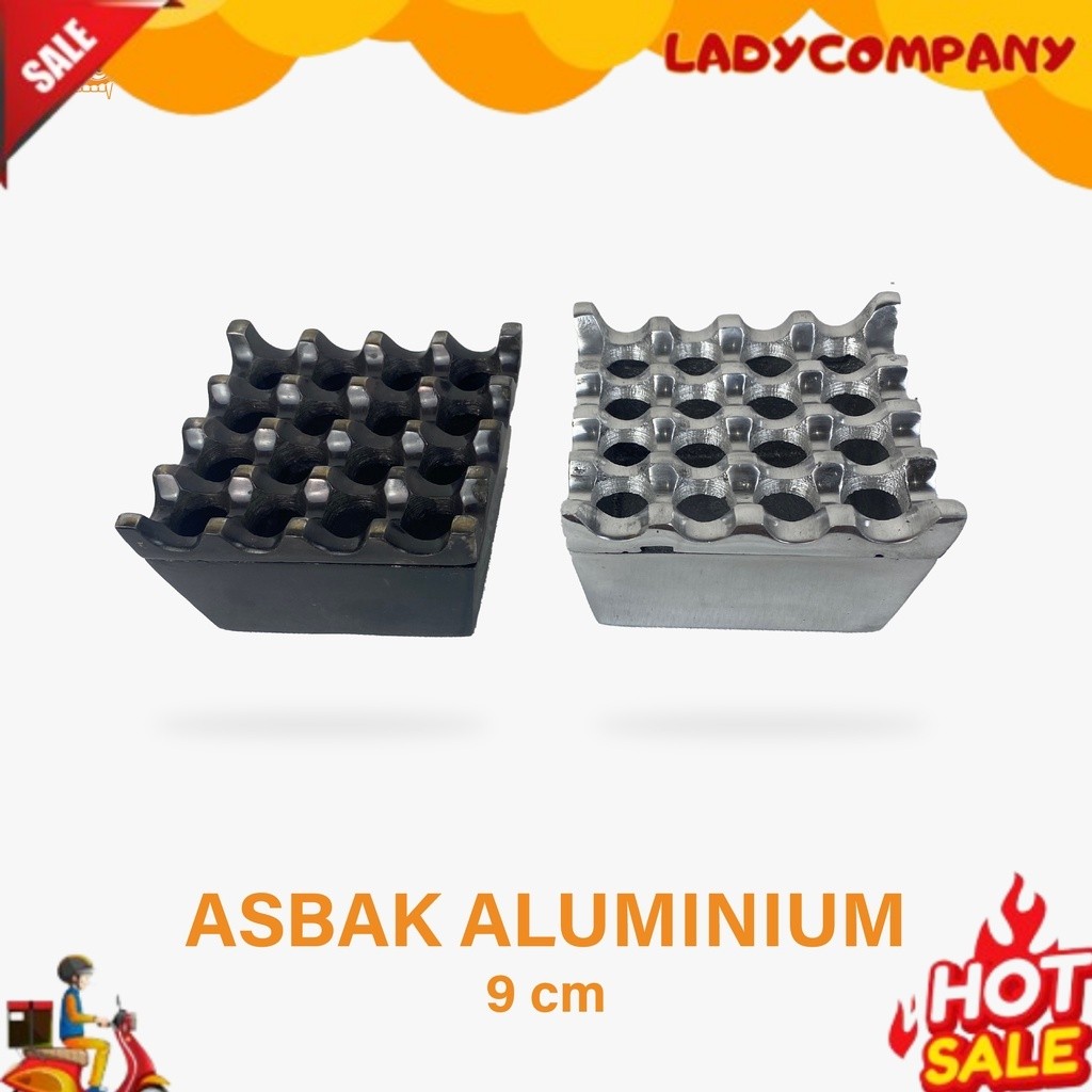 Asbak Aluminium 16 Lubang - Asbak Rokok Aluminium - Asbak Besi - Asbak alloy - Asbak Unik - Asbak Ro
