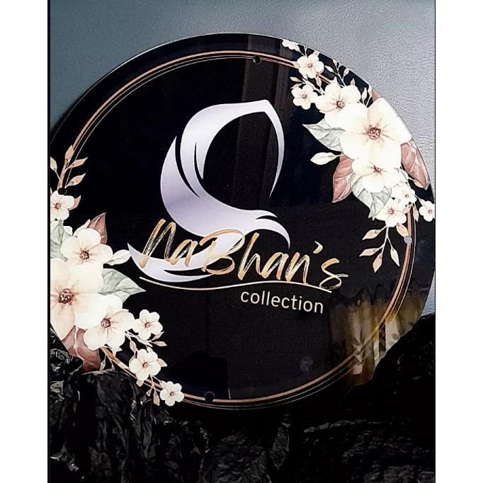 Plang nama toko Bulat, Plang nama ruangan, plang nama akrilik, Plang Logo,custom Ukuran&free desain_