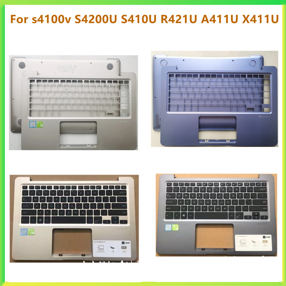 New Laptop Top Case Palmrest Upper Bottom Carcass Housing Cover Case For Asus s4100v S4200U S410U R4