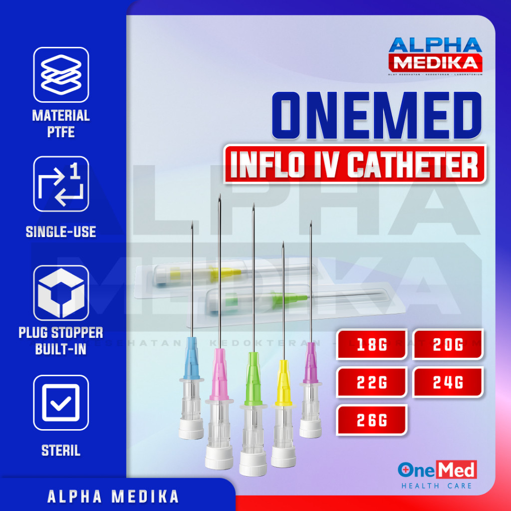 ONEMED - INFLO IV Catheter / Jarum IV Catheter Onemed / Abbocath