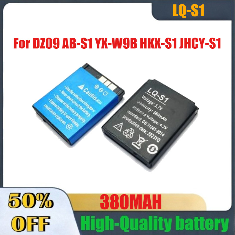 380mAh LQ-S1 Smart Watch Battery for DZ09 AB-S1 YX-W9B HKX-S1 JHCY-S1 Replacement Rechargeable Cell 
