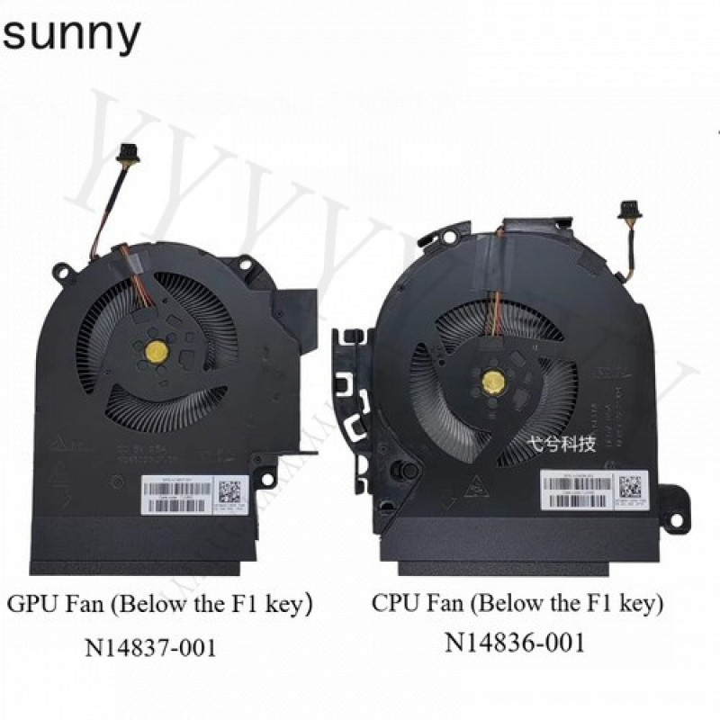 Y+New CPU GPU Cooling fan 80W for HP Envy 16-H TPN-C159 N14837-001 N14836-001