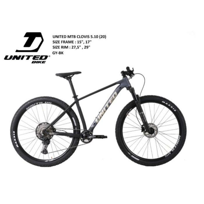 PROMO GASSPOLL BIKE MTB 29 27,5UNITED BIKE CLOVIS 5.10 - Hitam, M