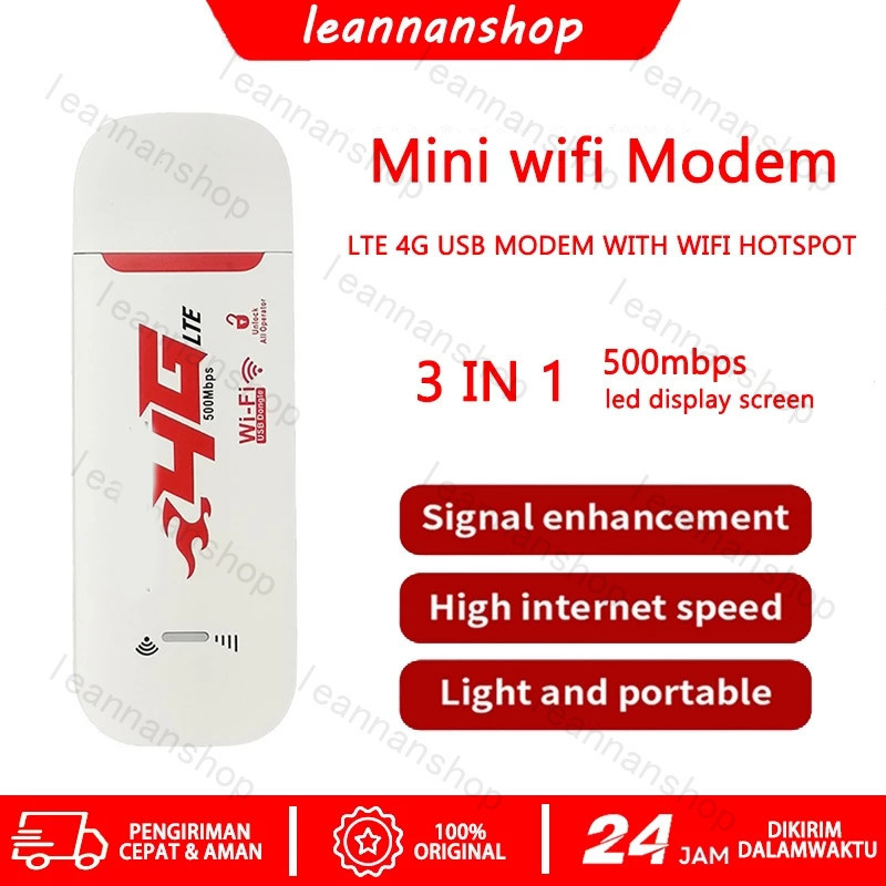 WSN - 500Mbps Modem Wifi 4G LTE Modem USB 500mbps Unlock