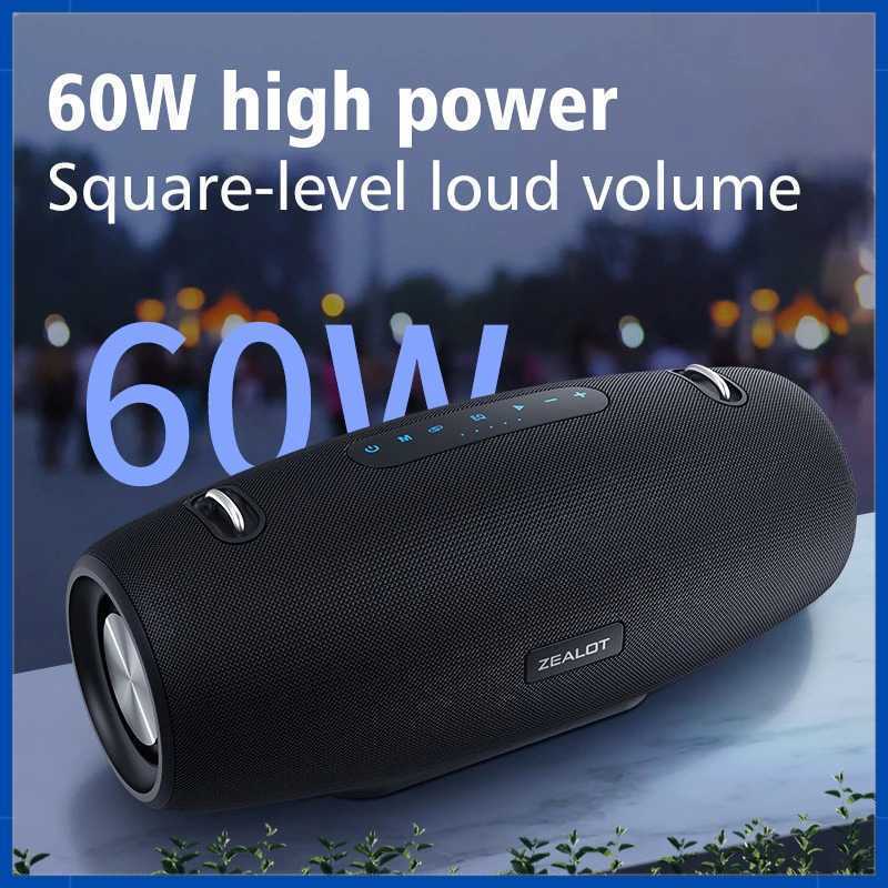 ZEALOT Speaker Bluetooth Portable Stereo Outdoor Waterproof 60W - S-67