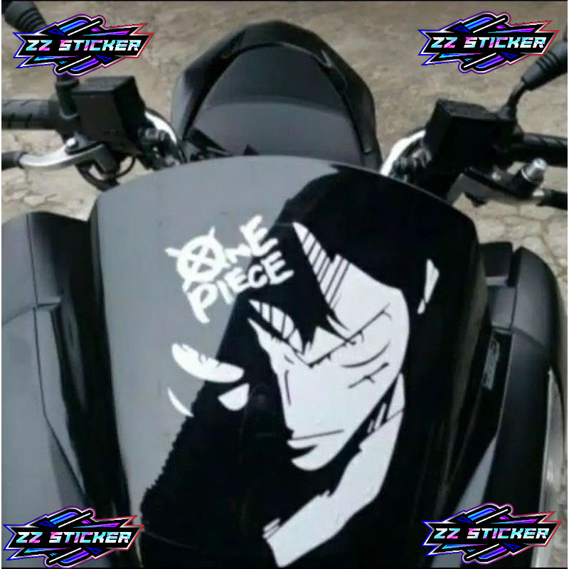 stiker visor pcx 150 gambar luffy/stiker motor pcx 150/stiker motor pcx 160/ aksesoris stiker visor 