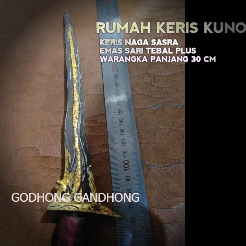KERIS NAGA SASRA PLUS WARANGKA PANJANG 30  CM LSP2