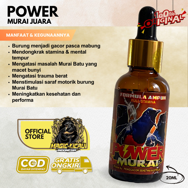 Power Murai juara Vitamin Penggacor Burung untuk burung murai anda