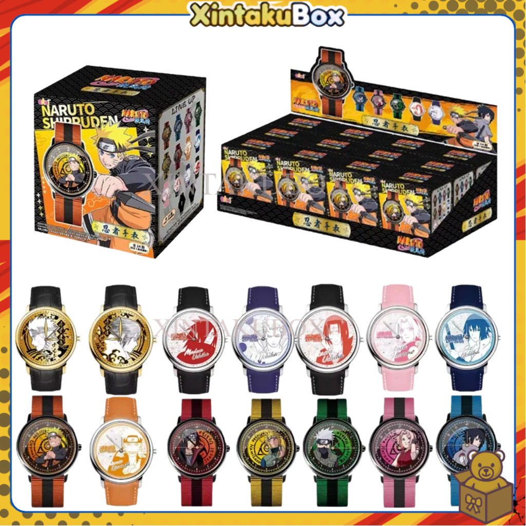Jam Tangan Naruto Shippuden Sasuke Itachi Kakashi Sakura Wrist Watch Blind Box Anime