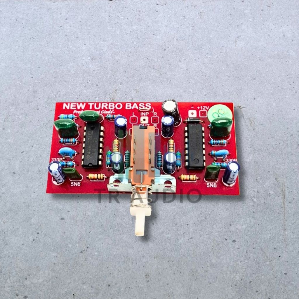 KIT New Turbo Bass Stereo Penambah Bass Audio DC 12V Lengkap Siap Rakit