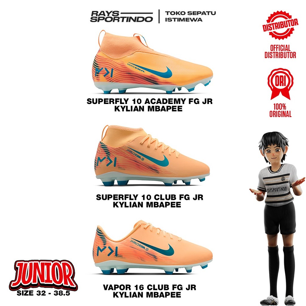 SEPATU BOLA ANAK NIKE KYLIAN MBAPPE SERIES