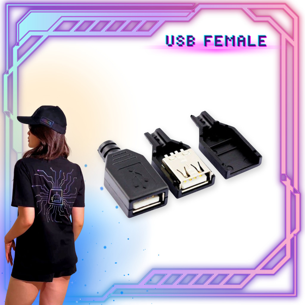 USB Socket Female - Konektor USB - Digibot Official