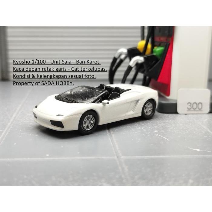 Kyosho 1/100 Lamborghini Gallardo Spyder Putih Unit Only Minus SBAtoys