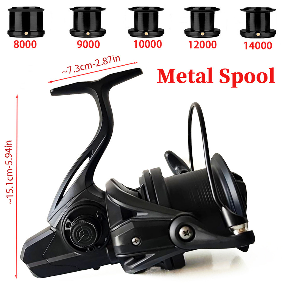 High Quality Fishing Reels Metal Spool 4.8:1 Long Casting Reel Spinning Reel 8000/9000/10000/12000 2