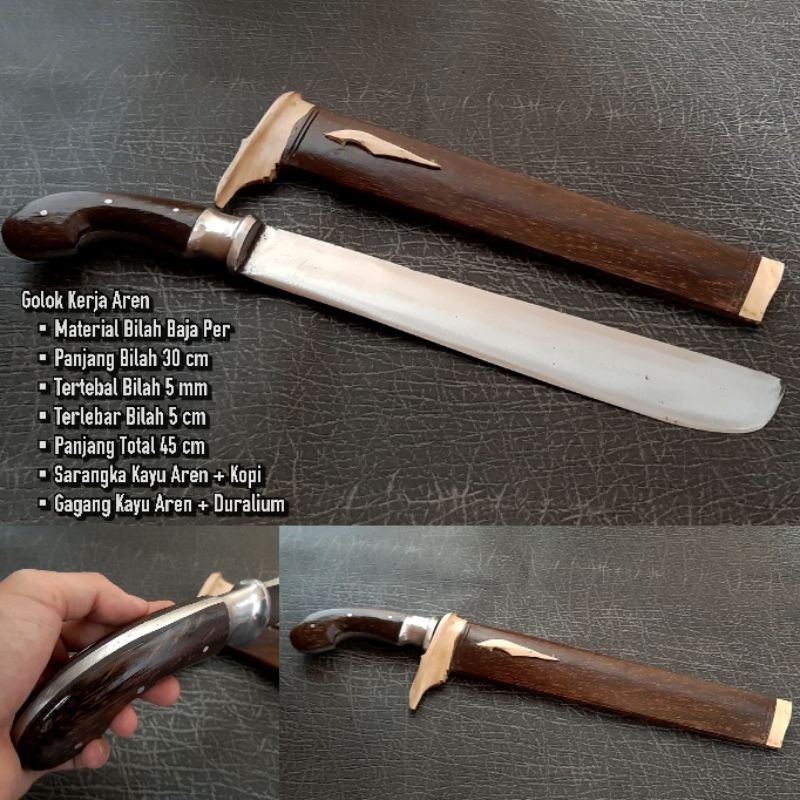 Alat Pertanian Perkebunan Golok Baja Asli Aren