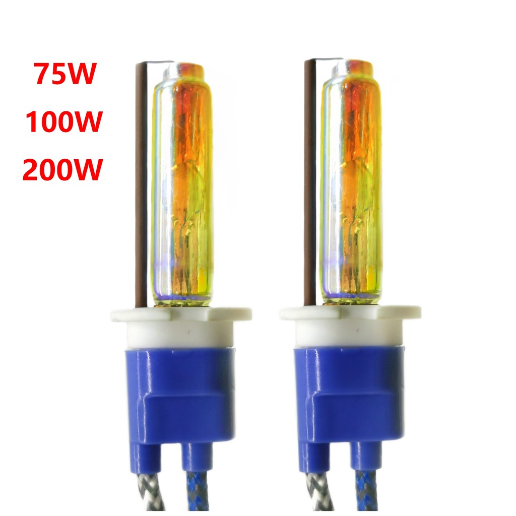 Ceramic 3000K Yellow H1 H3 H7 H8 H9 H11 D2H 9005 9006 Xenon Globes 75W 100w 200w Bulbs 3000K12000K 1