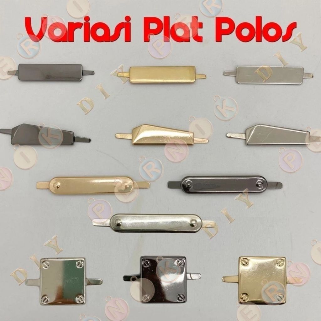 Aksesoris Tas Variasi Plat Tancap Polos - Aksesoris Tas (IMPORT)