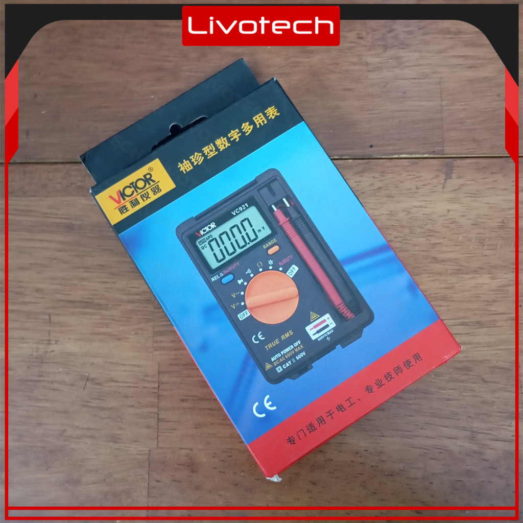 AXON MULTI METER AVO AVOMETER VC 921 ORI MULTITESTER DIGITAL VICTOR VC921