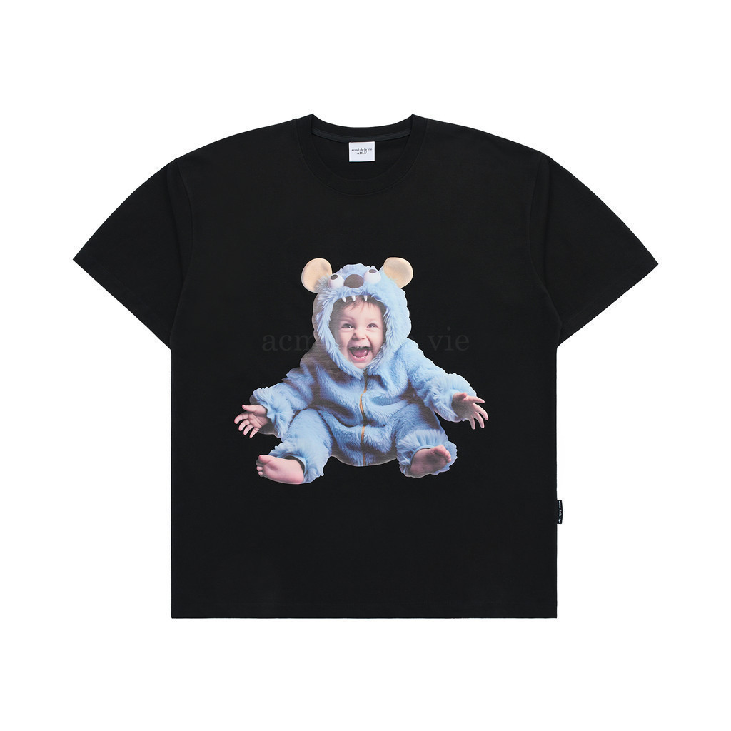 [Spot] ADLV Baby Face Monster Baby Short Sleeve T-Shirt Black - Kaos  Fit Unisex acme de la vie 1