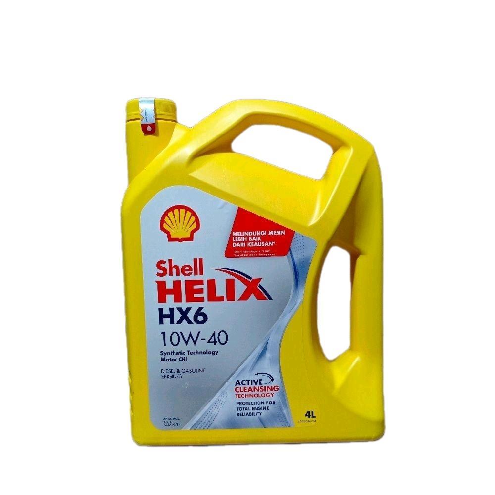 Shell Helix HX6 4L Galon 10W-40 Oli Mobil Avanza Xenia Innova Brio Car