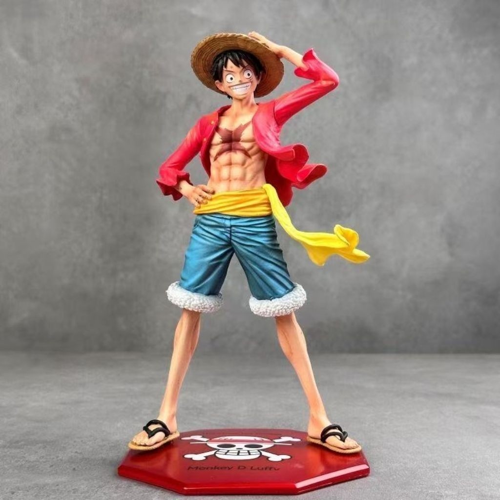 BARU Action Figure One Piece Monkey D Luffy 24cm Pop Version